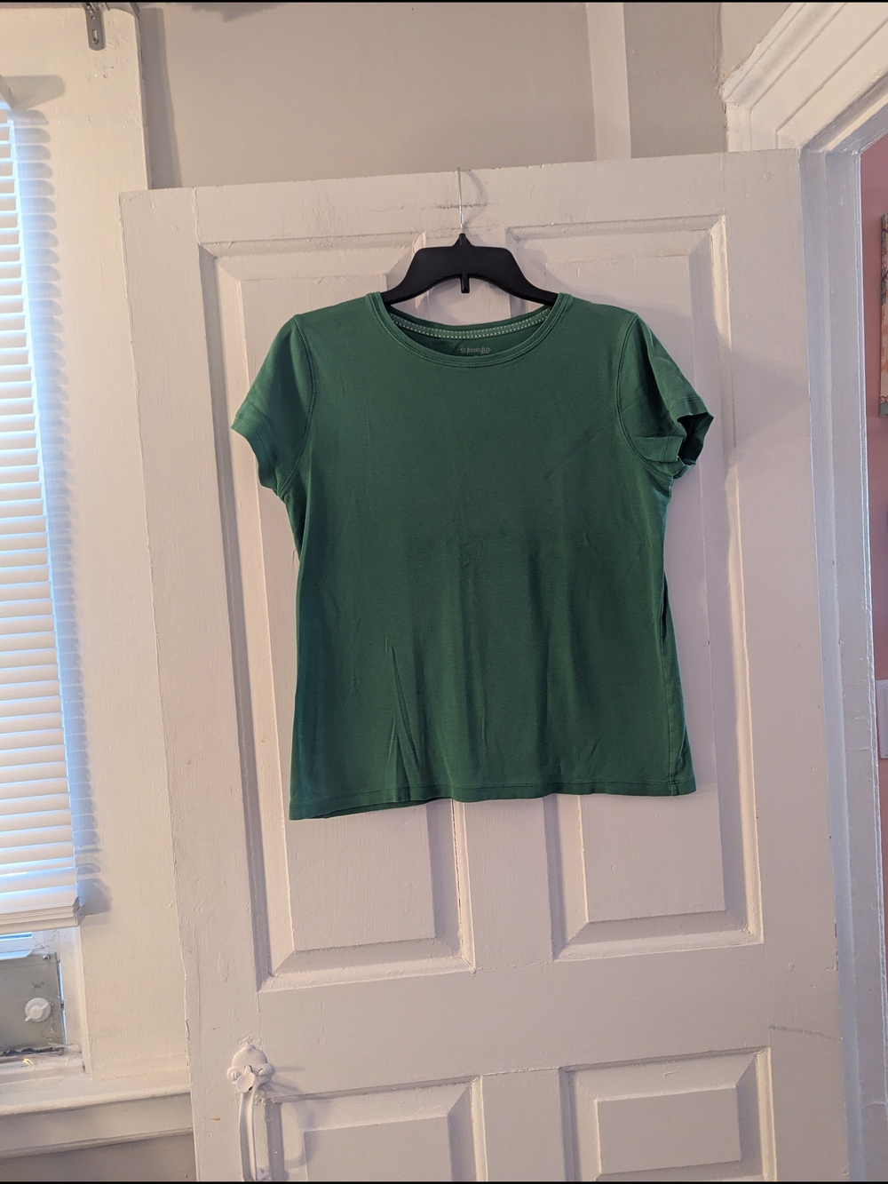 St. John's Bay Short-Sleeve Crewneck Tee in Emerald Green